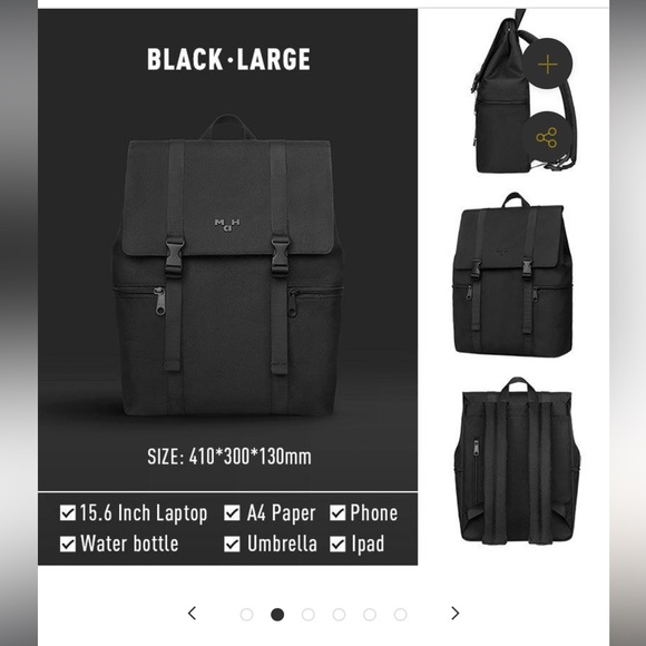 MAH SIRO BLACK BACKPACK | LARGE - Picture 6 of 6